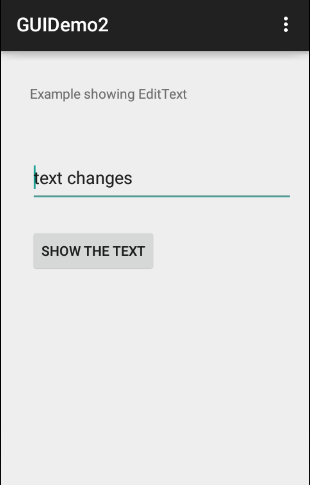 Android edittext Control