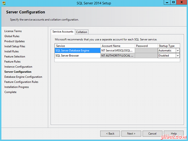 Install SQL Server 2014 - step 9
