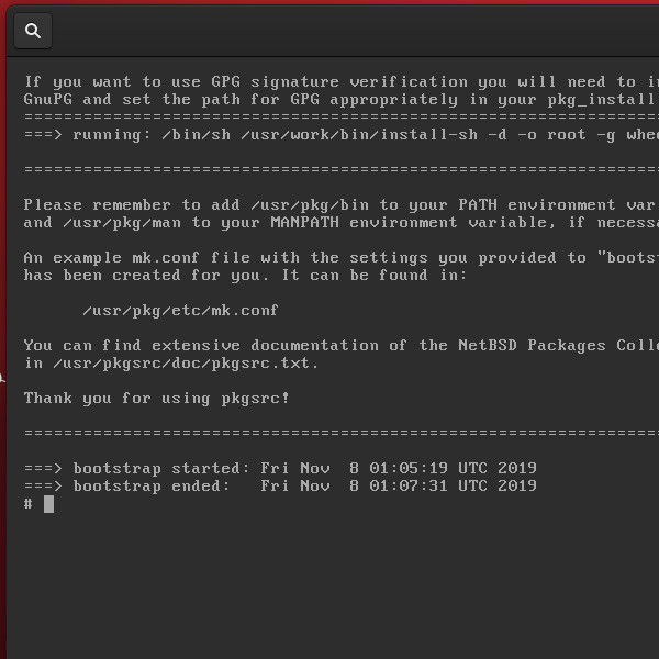 Bootstrapping pkgsrc on NetBSD