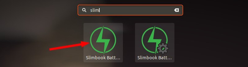 啟動 Slimbook Battery Optimizer