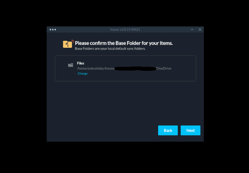 Insync 3 Base Folder