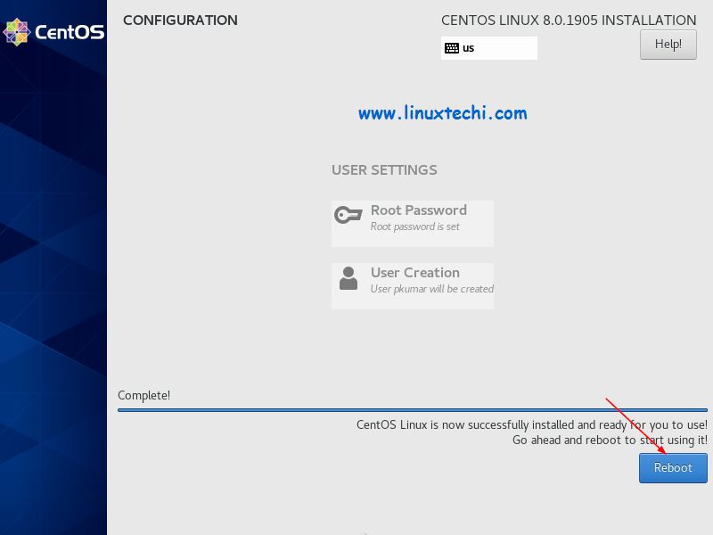 Installation-Completed-CentOS8