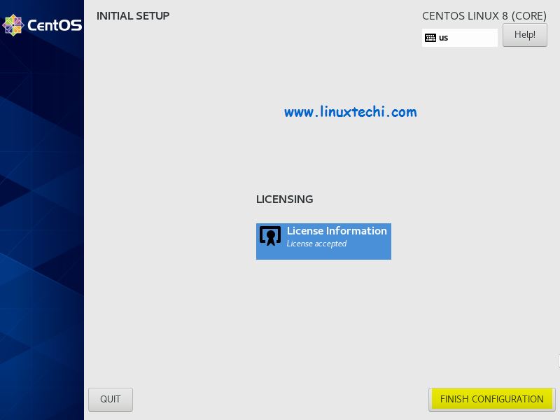 Finish-Configuration-CentOS8-Installation