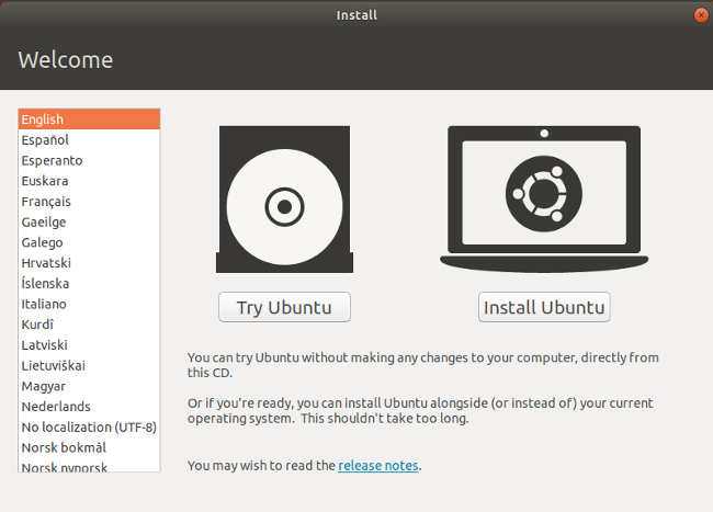 Ubuntu 安裝歡迎屏幕