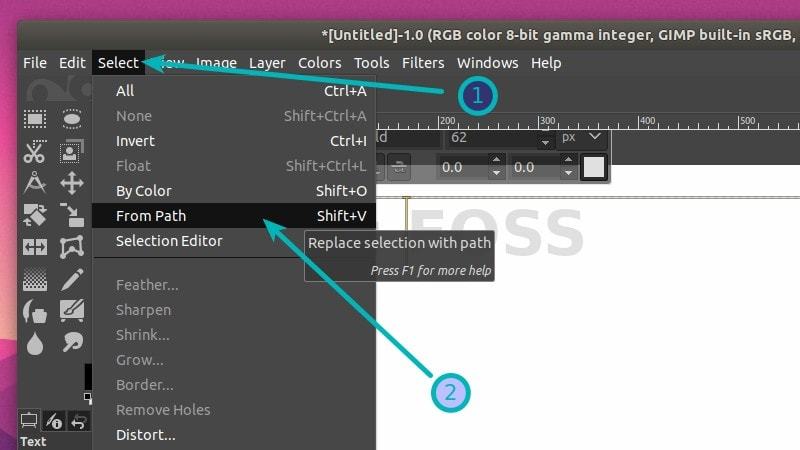 在gimp 中如何在文字周圍新增邊框 Tw511教學網