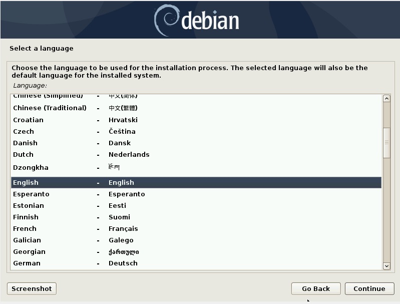 設置語言-Debian10