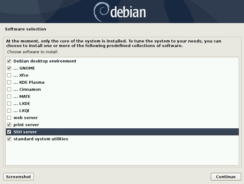 軟件選擇-debian10