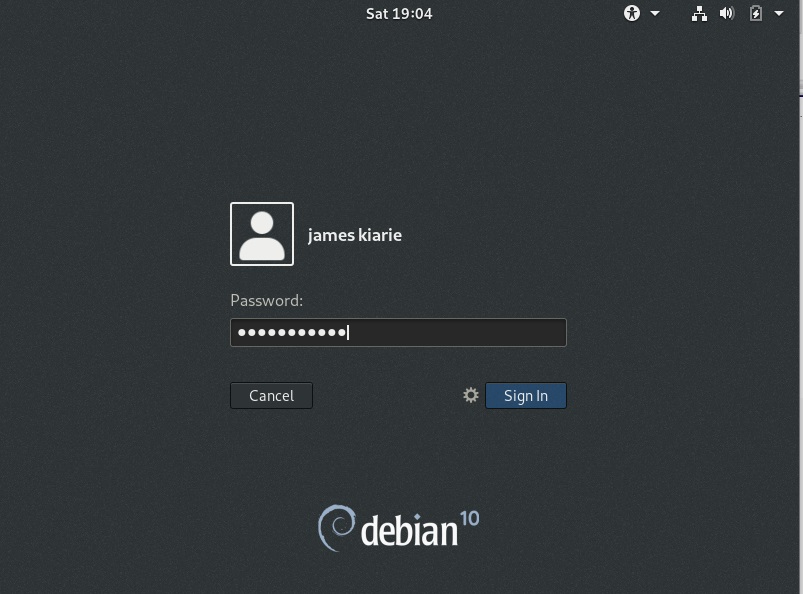 Debian10-登錄