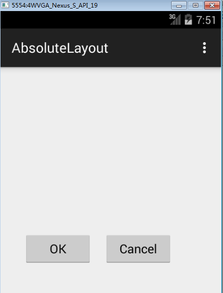 Android Absolute Layout