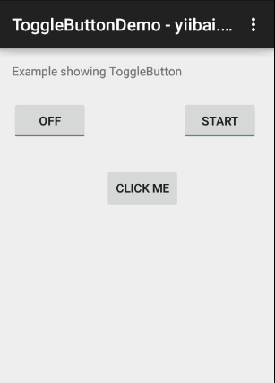Android ToggleButton Control