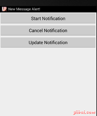Android Notification Start Icon