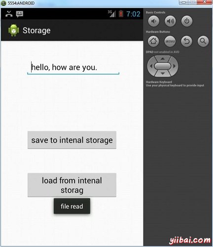 Android Internal Stroage Tutorial
