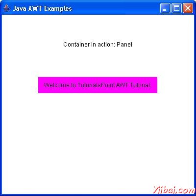 AWT Panel