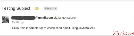JavaMail API Send Email